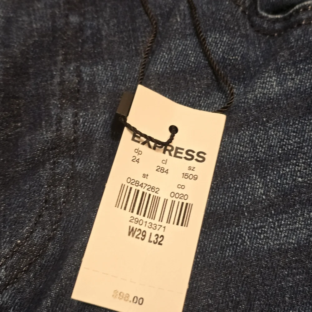 Express Straight Dark Wash 4-Way‎ Hyper Stretch Jeans Mens Size 29/32